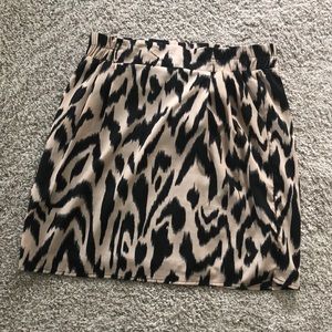 Francescas animal print mini skirt